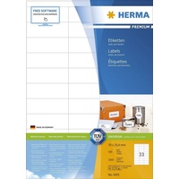 Herma Etiketten Premium, 70x25.4mm, weiß 70,0 x 25,4 mm