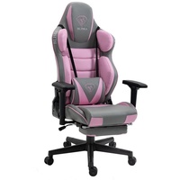 Trisens Gaming Chair tr-5962w grau/pink