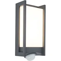 Lutec Außenwandleuchte Aluminium 7,6 cm inkl. LED grau