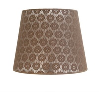 Licht-Erlebnisse Lampenschirm für Stehlampe E27 aus Spitze Stoff willow