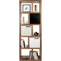 TemaHome Bücherregal Berlin Holzoptik Braun Nuss
