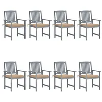 VidaXL Gartenstuhl 61 x 57 x 92 cm grau