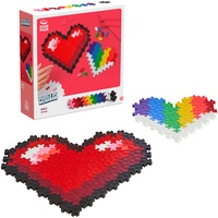 Plus-Plus 9603911 Geniales Konstruktionsspielzeug, Puzzle Herz, 250 Teile, Mehrfarbig,