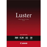 Canon LU-101 Fotopapier glänzend weiß, A3, 20 Blatt (6211B007)