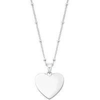 Amor Kette mit Anhänger Herz Silber