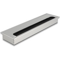 DeLock Kabeldurchführung für Tischeinbau Bürste 300 x 80 x