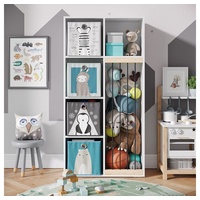 Vicco Kinderregal Marvin Bücherregal Weiß Faltbox