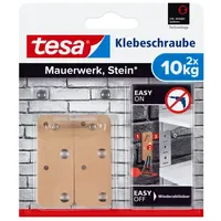 Tesa Klebeschraube für Mauerwerk und Stein, Halteleistung 10 kg