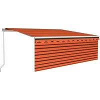 VidaXL Markise 4 x 3 m orange und braun