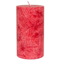 Kerzenfarm Hahn Stearin Stumpenkerze - rot 90x50mm