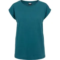 URBAN CLASSICS Ladies Extended Shoulder Tee - Türkis -