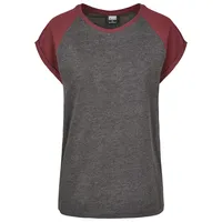 URBAN CLASSICS Ladies Contrast Raglan Tee - Gr.: L