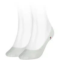 Tommy Hilfiger Damen Footie Invisible Socken, Weiß, 35-38