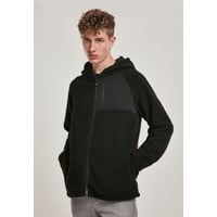 URBAN CLASSICS Hooded Sherpa Zip Jacket (TB3121-00007-0051) black