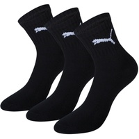 Puma Short Crew 3er Pack black 39-42