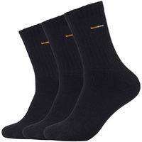 CAMANO Baumwolle Unisex-Sportsocken 3 Paar in schwarz -