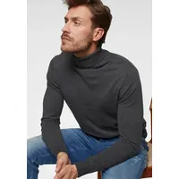 JACK & JONES Emil Knit Rollkragenpullover Dark Grey Melange