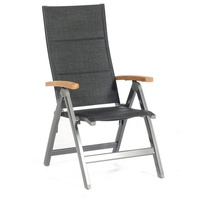 SonnenPartner Klappsessel Sierra Aluminium mit Textilen anthrazit Klapp-Sessel Klappstuhl