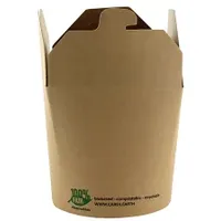 Papstar 25 Snackboxen, Pappe eckig 760 ml braun
