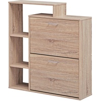 Wohnling Schuhschrank, WL1.793 sonoma-eiche 4 Fachböden 85,0 x 24,0