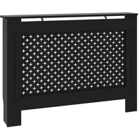 VidaXL Heizkörperverkleidung Schwarz 112x19x81,5 cm MDF