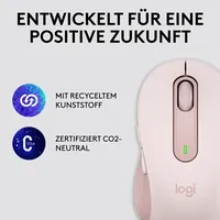 Logitech Signature M650 Large, Rose, Logi Bolt, USB/Bluetooth (910-006237)