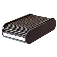 Helit Visitenkartenbox schwarz/schwarz, für bis zu 300 Visitenkarten