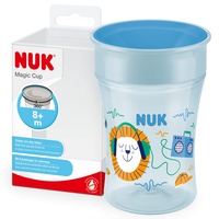 NUK Magic Cup Trinkbecher mit Trinkrand und Deckel Löwe
