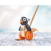 Schmidt Spiele Selecta 62071 - Schiebefigur, Pingo, Pinguin, Holz,