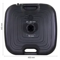 Schneider Schirmständer PE 20 l Schwarz