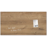 Sigel Glas-Magnettafel Artverum 91,0 x 46,0 cm Natural Wood