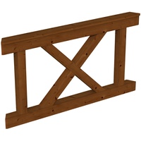 SKANHOLZ SKAN HOLZ Brüstung Andreaskreuz 150 x 84 cm,