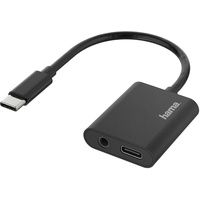 Hama Audio-Adapter, 2in1, USB-C-St. - 3.5-mm-Klinke / USB-C-Buchse, Audio