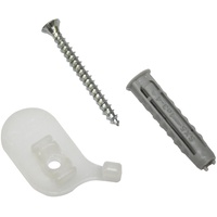 GARDINIA Deckenträger für Aluminium-Vorhangschiene, 1-läufig weiß 2 Stück