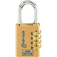 Burg Wächter Zahlen-Vorhangschloss Combi Lock 80 40 M SB