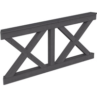 SKANHOLZ SKAN HOLZ Brüstung Andreaskreuz 180 x 84 cm