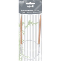 Gründl Rundstricknadeln Bambus Delux 5,0 Mm 80 Cm Handarbeit