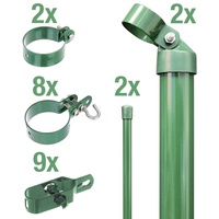 GAH Alberts Alberts Zaunanschluss-Set zweiseitige Anschluss Ø 6 cm