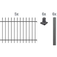 GAH Alberts Metallzaun Chaussee Set 5 Matten 0,1 x