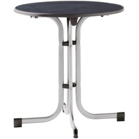 Sieger Boulevard-Klapptisch mit mecalit-Pro-Platte Ø 70 x 72 cm