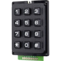 TRU Components Drucktastenfeld Tastenfeld Matrix 3 x 4 1