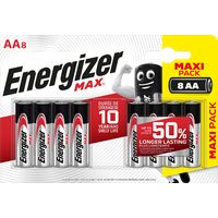 Energizer Max Alkaline AA 1,5 V, 8er Pack