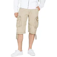 Alpha Industries Jet Cargo Shorts Bone White 32