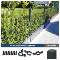 Home Deluxe Doppelstabmattenzaun Set 1,2 x 30 m anthrazit