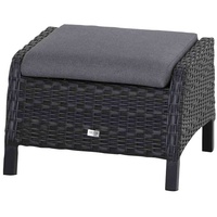 Siena Garden Solea Loungehocker, Night-Blue, Alu/Gardino-Geflecht, 53x64x43cm, inkl. Polster