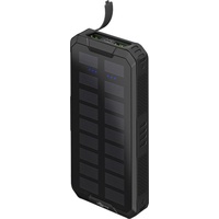 Goobay Wentronic Outdoor Schnelllade-Powerbank mit Solar 20000mAh schwarz (53934)