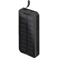 Goobay Wentronic Outdoor Schnelllade-Powerbank mit Solar 20000mAh Schwarz