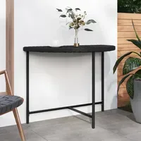 VidaXL Gartentisch 100 x 50 x 75 cm Schwarz