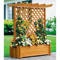 Promadino Spalier, Pergola mit Pflanzkasten, BxTxH: 140x65x140 cm