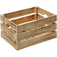 KESPER Holzkiste Kiefer geflammt 23 cm x 30 cm